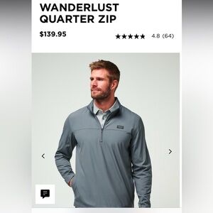Travis Mathew Quarter Zip
Never worn with tags